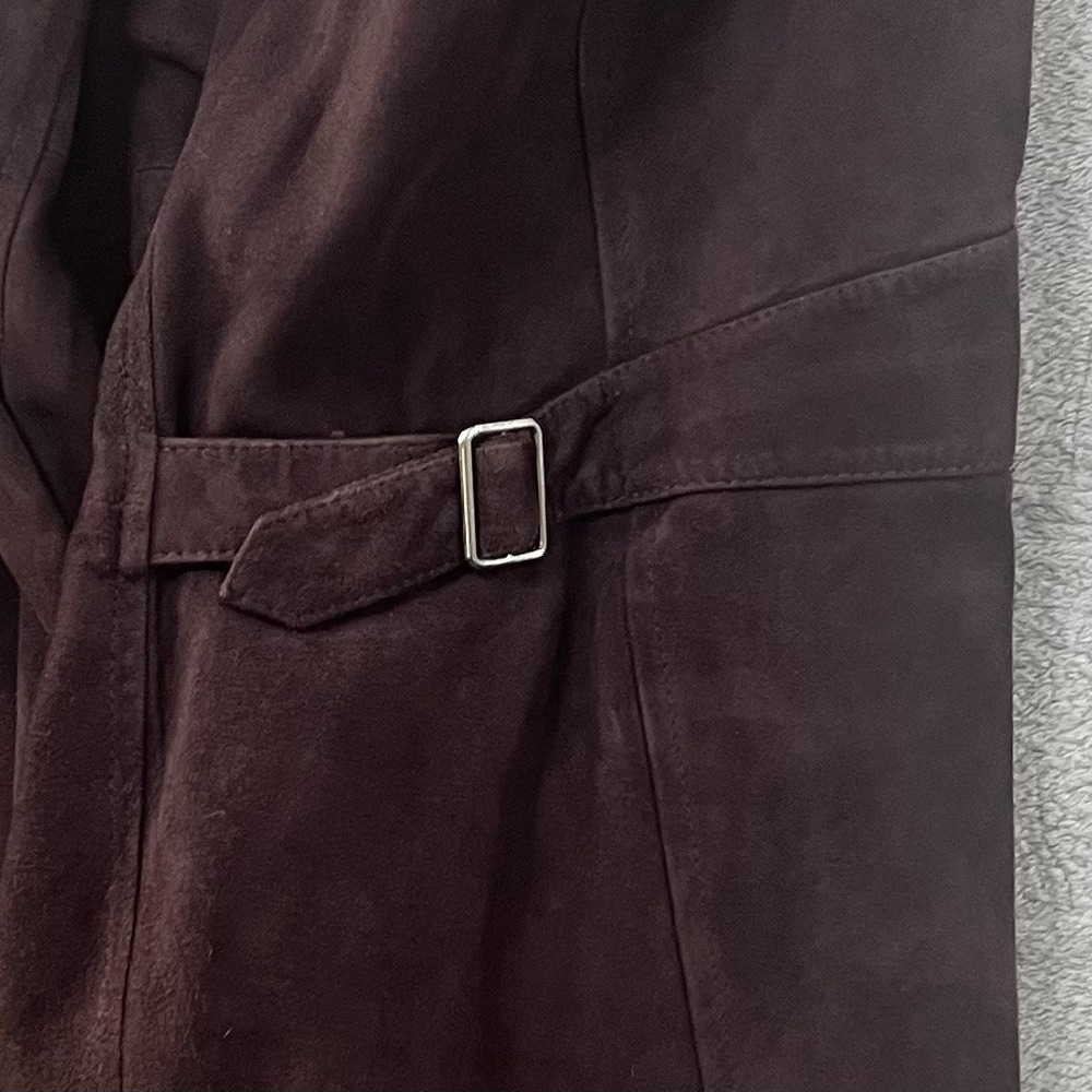 Women's  Brown‎ Lamb Skin Jacket Large - Picture 9 of 10